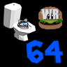 ~Hack~ Katze Stuck in the Toilet 64
